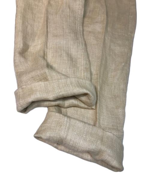 AURALEE（オーラリー）AURALEE (オーラリー) リネンパンツ　LINEN DOUBLE FACE 5P PANTS ベージュ サイズ:SIZE 4の古着・服飾アイテム