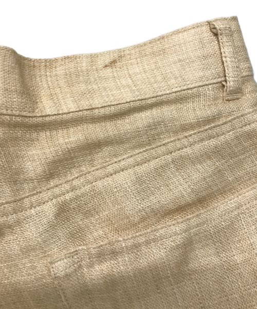AURALEE（オーラリー）AURALEE (オーラリー) リネンパンツ　LINEN DOUBLE FACE 5P PANTS ベージュ サイズ:SIZE 4の古着・服飾アイテム