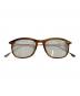 MONCLER（モンクレール）の古着「Tortoise Gunmetal Titanium Eyeglasses　伊達眼鏡　サイドロゴ」｜ベージュ