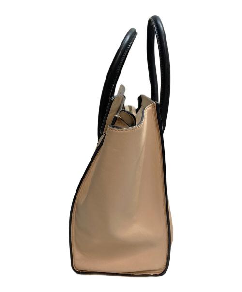 CELINE（セリーヌ）CELINE (セリーヌ) ラゲージミニショッパーハンドバッグ ベージュの古着・服飾アイテム