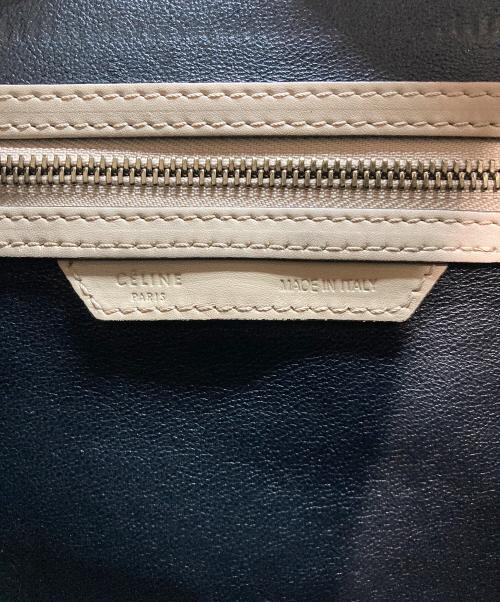 CELINE（セリーヌ）CELINE (セリーヌ) ラゲージミニショッパーハンドバッグ ベージュの古着・服飾アイテム