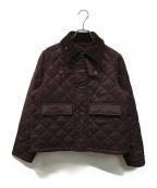 Barbourバブアー）の古着「SPEY スペイ キルティング ブルゾン ジャケット」｜ワインレッド