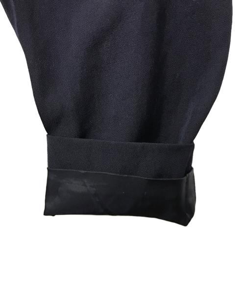 COMME des GARCONS（コムデギャルソン）COMME des GARCONS (コムデギャルソン) ウールギャバ変形ラップデザインコート 日本製 ドメス モード ギャバジン ネイビー サイズ:Mの古着・服飾アイテム