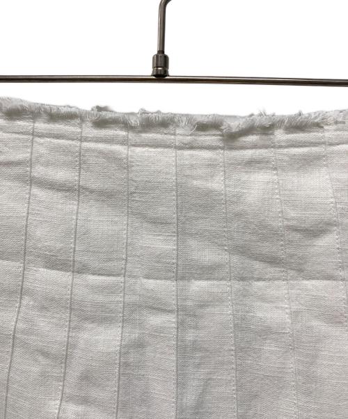 KUME（クメ）KUME (クメ) Linen Pleated Long Skirt リネン プリーツ ロング スカート ホワイト サイズ:M 未使用品の古着・服飾アイテム