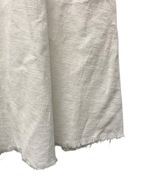 KUME（クメ）KUME (クメ) Linen Pleated Long Skirt リネン プリーツ ロング スカート ホワイト サイズ:M 未使用品の古着・服飾アイテム