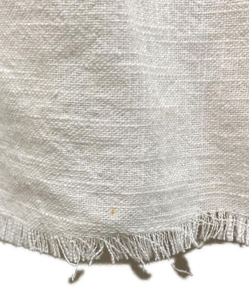 KUME（クメ）KUME (クメ) Linen Pleated Long Skirt リネン プリーツ ロング スカート ホワイト サイズ:M 未使用品の古着・服飾アイテム
