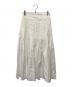 KUME（クメ）の古着「Linen Pleated Long Skirt リネン プリーツ ロング スカート」｜ホワイト