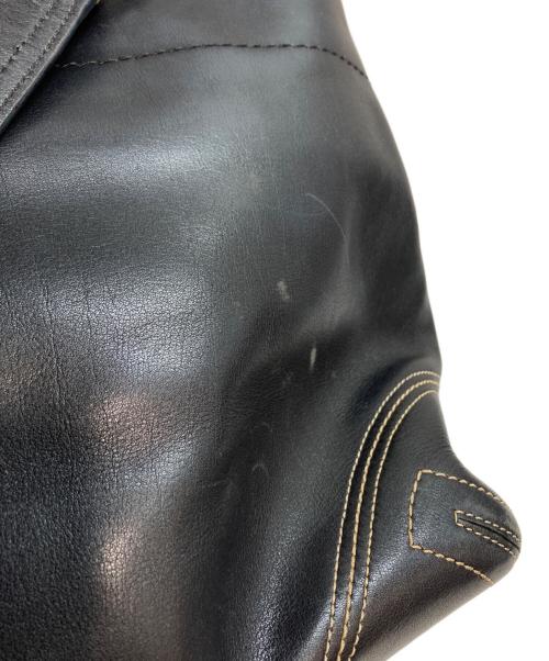 COACH（コーチ）COACH (コーチ) ソーホー ライン トートバッグ レザーハンドバッグ ブラックの古着・服飾アイテム