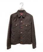 COMME des GARCONS JUNYA WATANABE MAN×LEVI’Sコム デ ギャルソン ジュンヤ ワタナベ マン×リーヴァイス）の古着「ウールモヘヤエルボーパッチワークジャケット」｜ブラウン