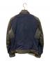 DIESEL (ディーゼル) ナイロン切り替えレザーバイカージャケット ブラック×ネイビー サイズ:S：18000円