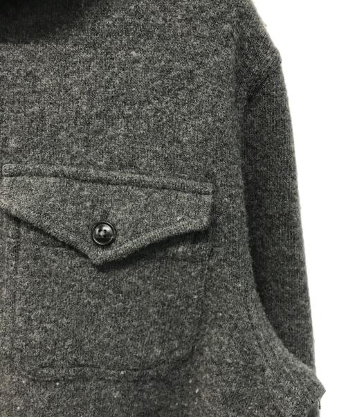 RRL（ダブルアールエル）RRL (ダブルアールエル) アラスカ柄ウールニットパーカー グレー サイズ:Mの古着・服飾アイテム