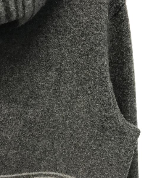 RRL（ダブルアールエル）RRL (ダブルアールエル) アラスカ柄ウールニットパーカー グレー サイズ:Mの古着・服飾アイテム