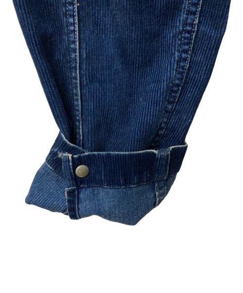 RRL（ダブルアールエル）RRL (ダブルアールエル) ショールカラーインディゴコーデュロイジャケット カバーオール 月桂樹ボタン アメカジ  インディゴ サイズ:Sの古着・服飾アイテム