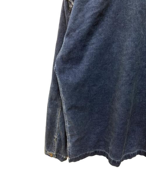 RRL（ダブルアールエル）RRL (ダブルアールエル) ショールカラーインディゴコーデュロイジャケット カバーオール 月桂樹ボタン アメカジ  インディゴ サイズ:Sの古着・服飾アイテム