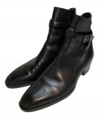 Saint Laurent Parisサンローランパリ）の古着「ワイアット ジョッパーブーツ モード イタリア製 ミニマル」｜ブラック