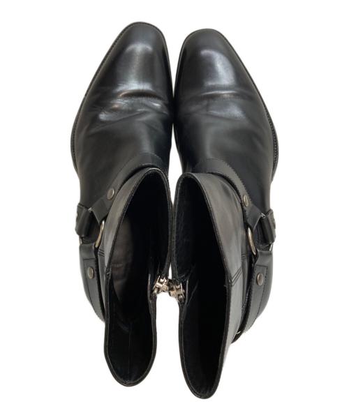 Saint Laurent Paris（サンローランパリ）Saint Laurent Paris (サンローランパリ) ワイアット ハーネスブーツ モード イタリア製 ブラック サイズ:SIZE 43の古着・服飾アイテム