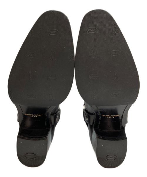 Saint Laurent Paris（サンローランパリ）Saint Laurent Paris (サンローランパリ) ワイアット ハーネスブーツ モード イタリア製 ブラック サイズ:SIZE 43の古着・服飾アイテム