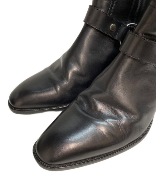 Saint Laurent Paris（サンローランパリ）Saint Laurent Paris (サンローランパリ) ワイアット ハーネスブーツ モード イタリア製 ブラック サイズ:SIZE 43の古着・服飾アイテム