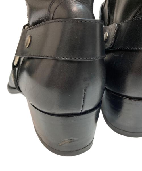 Saint Laurent Paris（サンローランパリ）Saint Laurent Paris (サンローランパリ) ワイアット ハーネスブーツ モード イタリア製 ブラック サイズ:SIZE 43の古着・服飾アイテム