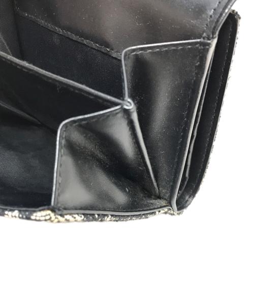 Christian Dior（クリスチャン ディオール）Christian Dior (クリスチャン ディオール) トロッター2つ折り財布 ベージュ×ブラックの古着・服飾アイテム