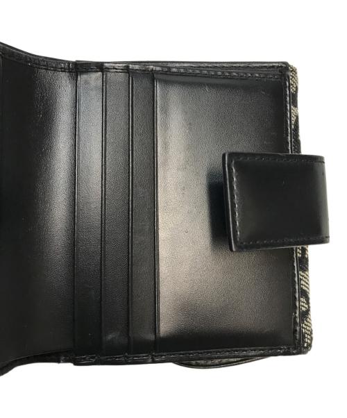 Christian Dior（クリスチャン ディオール）Christian Dior (クリスチャン ディオール) トロッター2つ折り財布 ベージュ×ブラックの古着・服飾アイテム