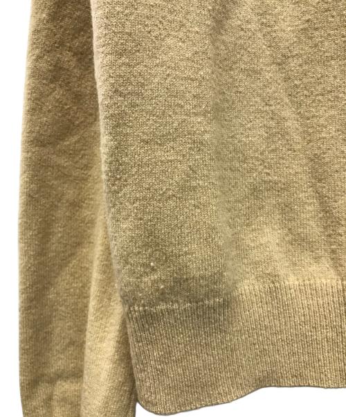 PLAY COMME des GARCONS（プレイコムデギャルソン）PLAY COMME des GARCONS (プレイコムデギャルソン) ブラックハート ウールカーディガン ベージュ サイズ:Mの古着・服飾アイテム