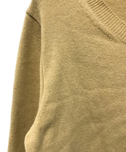 PLAY COMME des GARCONS（プレイコムデギャルソン）PLAY COMME des GARCONS (プレイコムデギャルソン) ブラックハート ウールカーディガン ベージュ サイズ:Mの古着・服飾アイテム