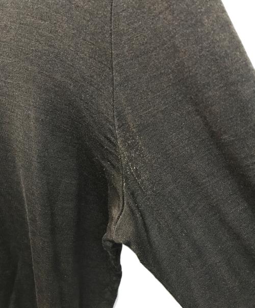 HERMES（エルメス）HERMES (エルメス) シルクジャージクルーネックロングスリーブカットソー　マルジェラ期 ブラウン サイズ:SIZE 40の古着・服飾アイテム