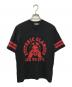 Hysteric Glamour（ヒステリックグラマー）の古着「SEE NO EVIL（シー・ノー・イーヴル） Tシャツ」｜レッド×ブラック