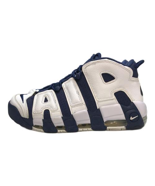 NIKE（ナイキ）NIKE (ナイキ) AIR MORE UPTEMPO '96 OLYMPIC（エアー・モア・アップテンポ・ナインティシックス・オリンピック） ホワイト×ネイビー サイズ:26.5cmの古着・服飾アイテム