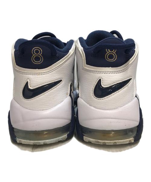 NIKE（ナイキ）NIKE (ナイキ) AIR MORE UPTEMPO '96 OLYMPIC（エアー・モア・アップテンポ・ナインティシックス・オリンピック） ホワイト×ネイビー サイズ:26.5cmの古着・服飾アイテム