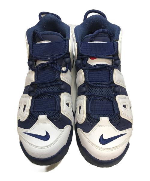 NIKE（ナイキ）NIKE (ナイキ) AIR MORE UPTEMPO '96 OLYMPIC（エアー・モア・アップテンポ・ナインティシックス・オリンピック） ホワイト×ネイビー サイズ:26.5cmの古着・服飾アイテム