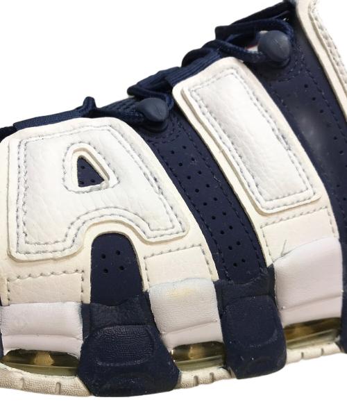 NIKE（ナイキ）NIKE (ナイキ) AIR MORE UPTEMPO '96 OLYMPIC（エアー・モア・アップテンポ・ナインティシックス・オリンピック） ホワイト×ネイビー サイズ:26.5cmの古着・服飾アイテム
