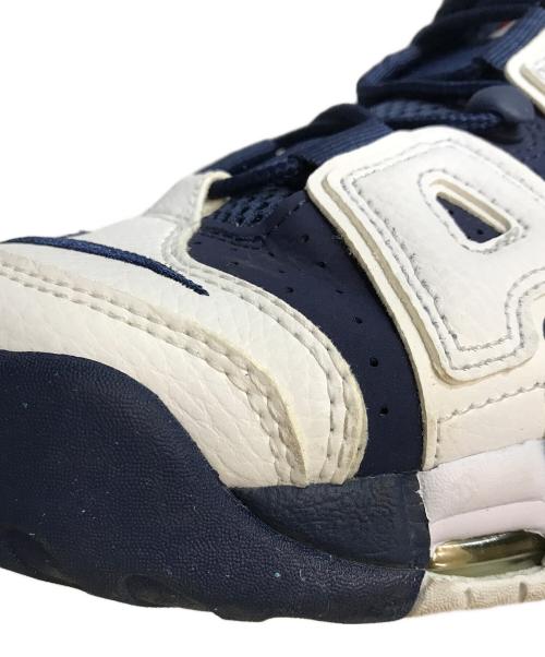 NIKE（ナイキ）NIKE (ナイキ) AIR MORE UPTEMPO '96 OLYMPIC（エアー・モア・アップテンポ・ナインティシックス・オリンピック） ホワイト×ネイビー サイズ:26.5cmの古着・服飾アイテム