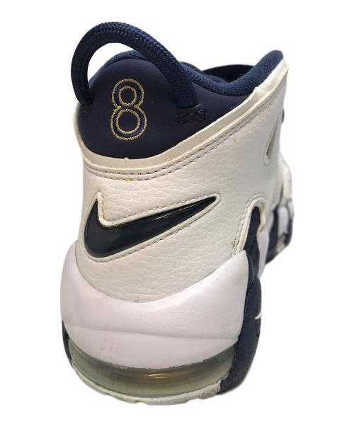 NIKE（ナイキ）NIKE (ナイキ) AIR MORE UPTEMPO '96 OLYMPIC（エアー・モア・アップテンポ・ナインティシックス・オリンピック） ホワイト×ネイビー サイズ:26.5cmの古着・服飾アイテム