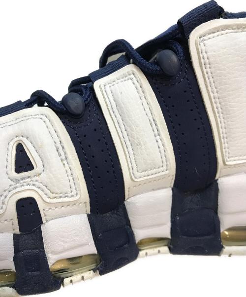 NIKE（ナイキ）NIKE (ナイキ) AIR MORE UPTEMPO '96 OLYMPIC（エアー・モア・アップテンポ・ナインティシックス・オリンピック） ホワイト×ネイビー サイズ:26.5cmの古着・服飾アイテム