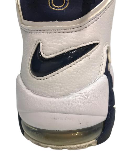 NIKE（ナイキ）NIKE (ナイキ) AIR MORE UPTEMPO '96 OLYMPIC（エアー・モア・アップテンポ・ナインティシックス・オリンピック） ホワイト×ネイビー サイズ:26.5cmの古着・服飾アイテム