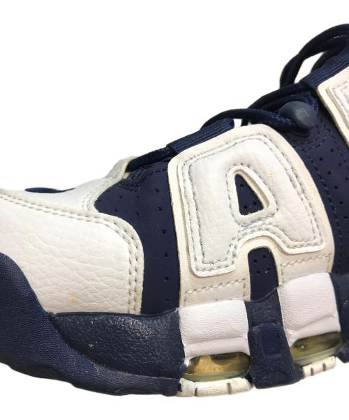 NIKE（ナイキ）NIKE (ナイキ) AIR MORE UPTEMPO '96 OLYMPIC（エアー・モア・アップテンポ・ナインティシックス・オリンピック） ホワイト×ネイビー サイズ:26.5cmの古着・服飾アイテム