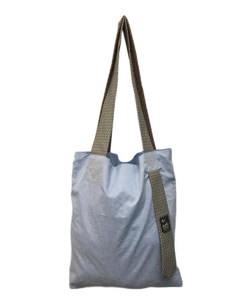 HERMES（エルメス）HERMES (エルメス) プティアッシュ ネクタイ コットン トートバッグ シルク ブルーの古着・服飾アイテム
