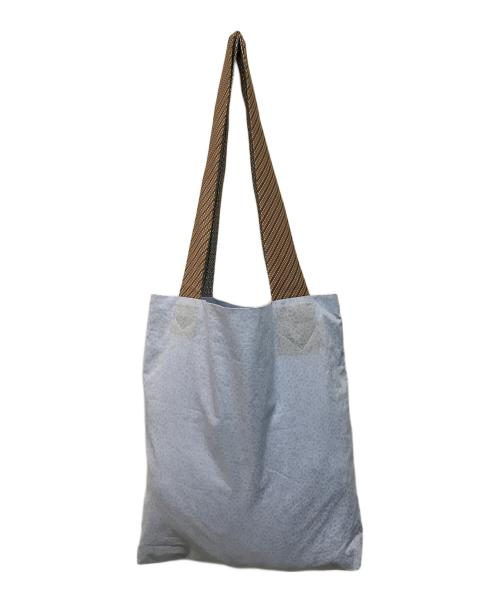 HERMES（エルメス）HERMES (エルメス) プティアッシュ ネクタイ コットン トートバッグ シルク ブルーの古着・服飾アイテム