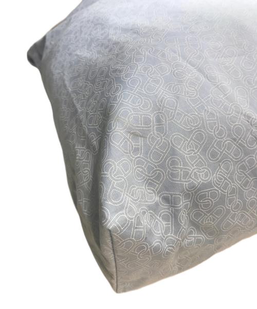 HERMES（エルメス）HERMES (エルメス) プティアッシュ ネクタイ コットン トートバッグ シルク ブルーの古着・服飾アイテム