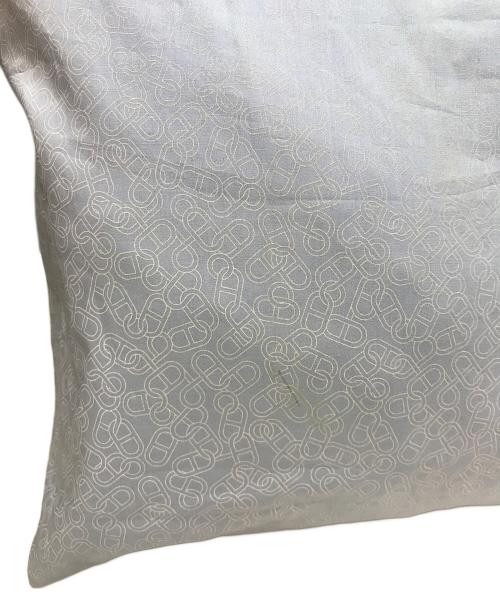 HERMES（エルメス）HERMES (エルメス) プティアッシュ ネクタイ コットン トートバッグ シルク ブルーの古着・服飾アイテム