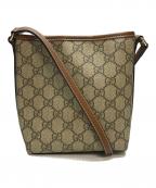 GUCCIグッチ）の古着「〔GGエンブレム〕ナノ バケットバッグ イタリア製」｜ベージュ