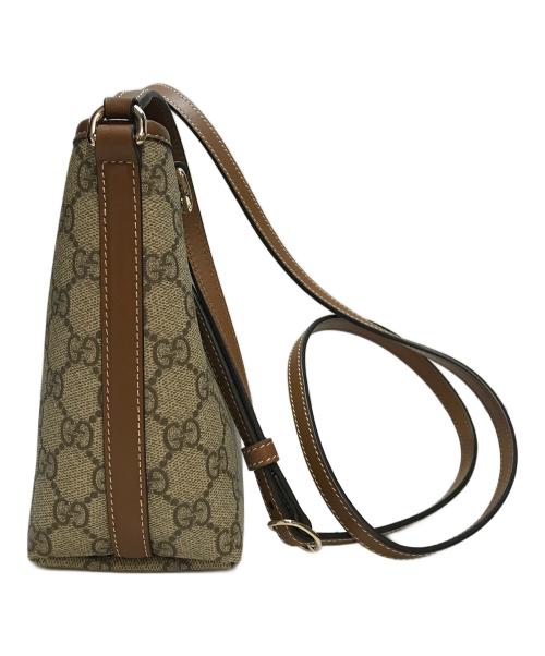 GUCCI（グッチ）GUCCI (グッチ) 〔GGエンブレム〕ナノ バケットバッグ イタリア製 ベージュの古着・服飾アイテム