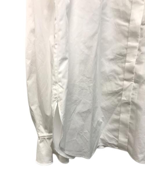 DRAWER（ドゥロワー）Drawer (ドゥロワー) CAPSULE フリルカラーブラウス 日本製 ホワイト サイズ:SIZE 38の古着・服飾アイテム