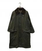 Barbourバブアー）の古着「80'Sバーレー  オイルドコート ジャケット 英国製 2ワラント」｜オリーブ/セージ