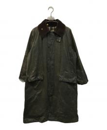 Barbour（バブアー）の古着「80'Sバーレー  オイルドコート ジャケット 英国製 2ワラント」｜オリーブ/セージ