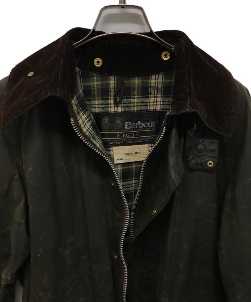 Barbour（バブアー）Barbour (バブアー) 80'Sバーレー  オイルドコート ジャケット 英国製 2ワラント オリーブ/セージ サイズ:SIZE 40の古着・服飾アイテム