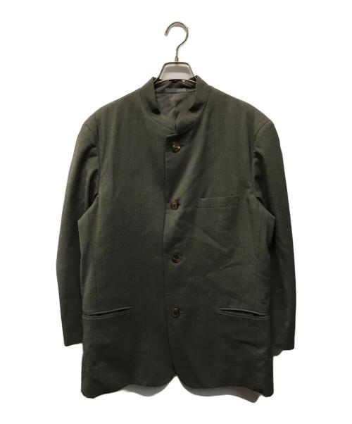 ISSEY MIYAKE（イッセイミヤケ）ISSEY MIYAKE (イッセイミヤケ) 90’Sセットアップマオカラー セットアップ  スタンドカラー グレー サイズ:ジャケットM/パンツSの古着・服飾アイテム