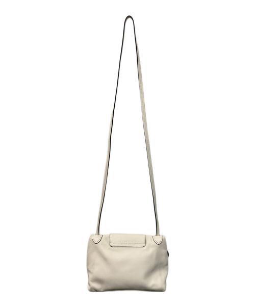 LONGCHAMP（ロンシャン）LONGCHAMP (ロンシャン) LE PLIAGE EXTRA（ル プリアージュ エクストラ） レザーショルダーバッグ ホワイトの古着・服飾アイテム